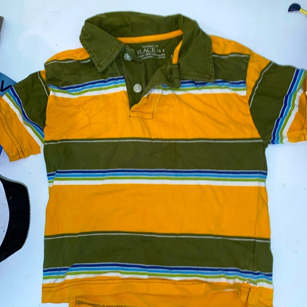 Striped polo t